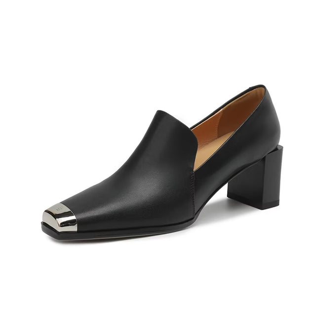 ModishElegance Square-Toe Women's Heels