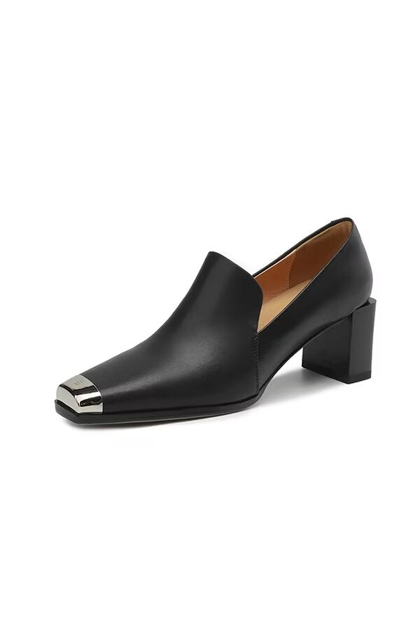 ModishElegance Square-Toe Women's Heels