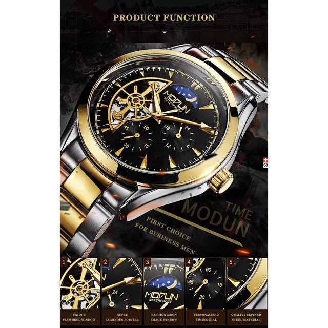 Elegant Quartz T35 Crystal Glass Mechanical Watch