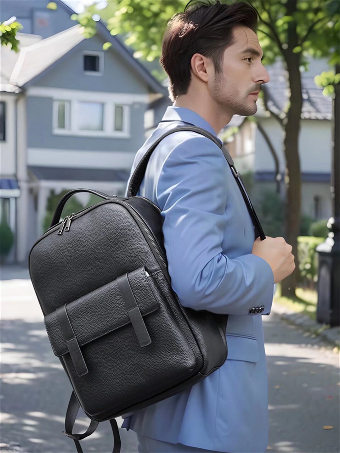 Metropolitan Sleek Men's Leather Tote