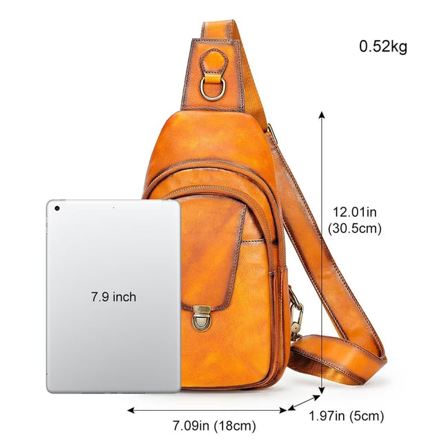 Regal Refined Men's Leather Shoulder Bag