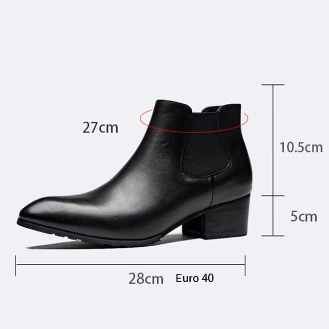 ModishCow Pointed Zipper Ankle Men's Boots