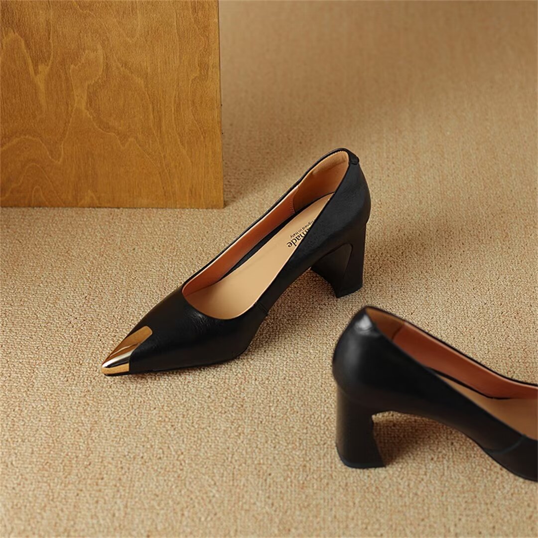 ElegancePoint High Square-Heel Women's Pumps