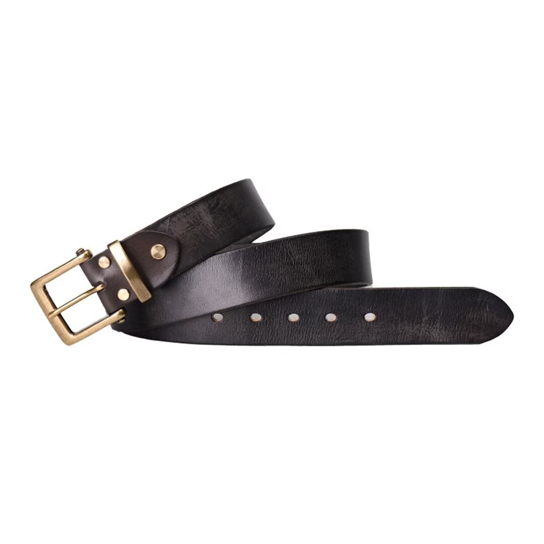 Premium Cowskin Belt with Copper Buckle