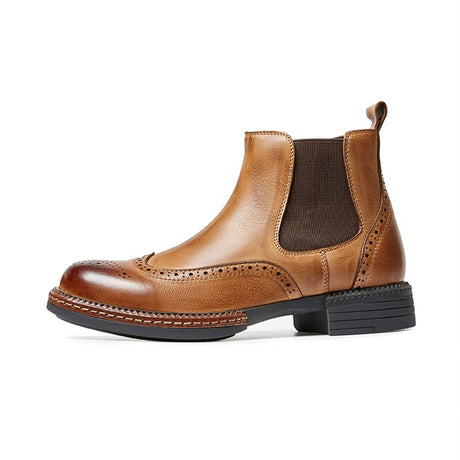 SleekElegance Men's Slip-On Boots