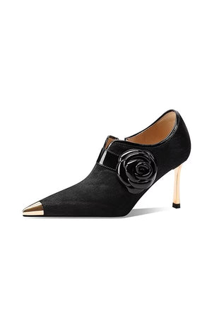 SleekSilhouette Cow Leather Pumps