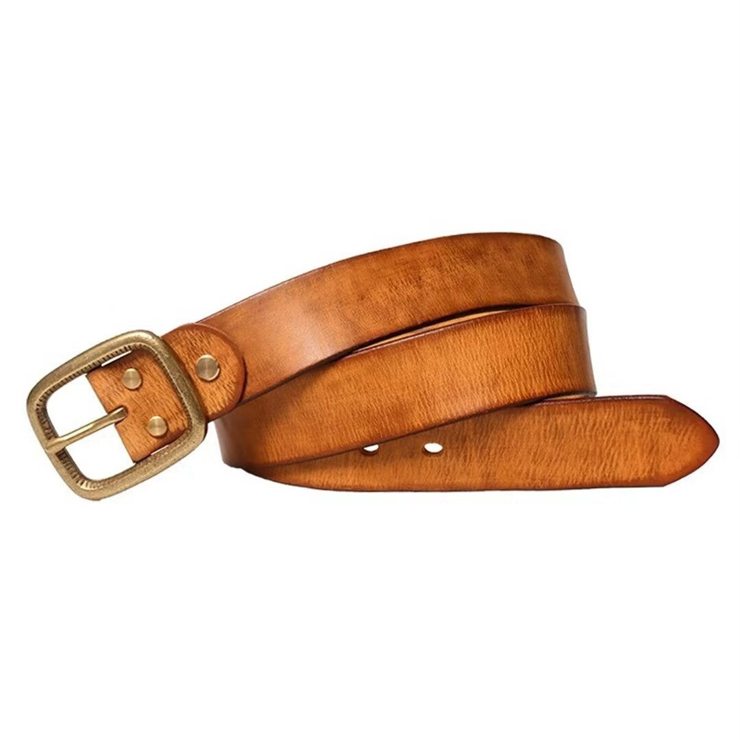 Refined Cowskin Leather Belt