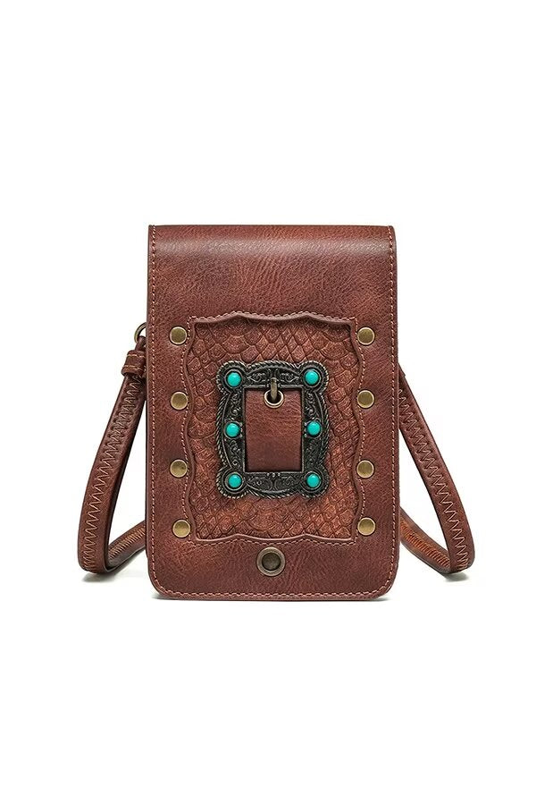 Refined Square Leather Handbag