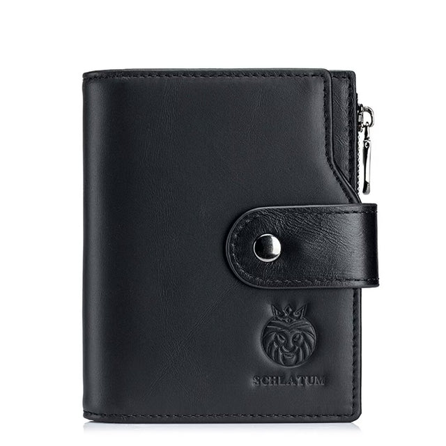 Ultra-Slim Signature Leather Wallet