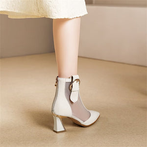 PointedPerfection Zip Heels