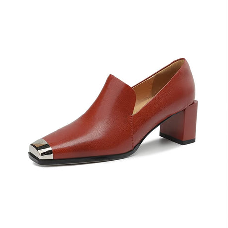 ModishElegance Square-Toe Women's Heels