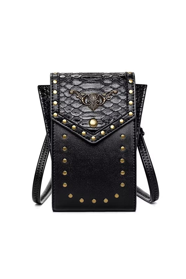Chic Sophisticated Square Leather Bag