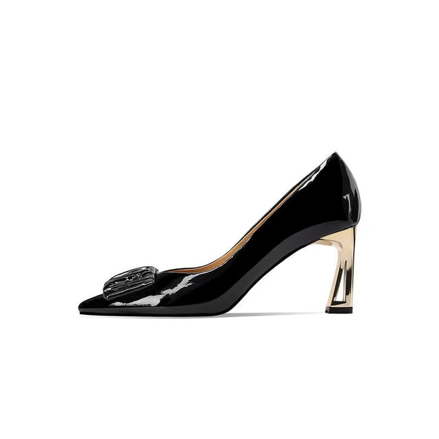 Sleek Orbitstream Sculpted Lace-up Runway Statement