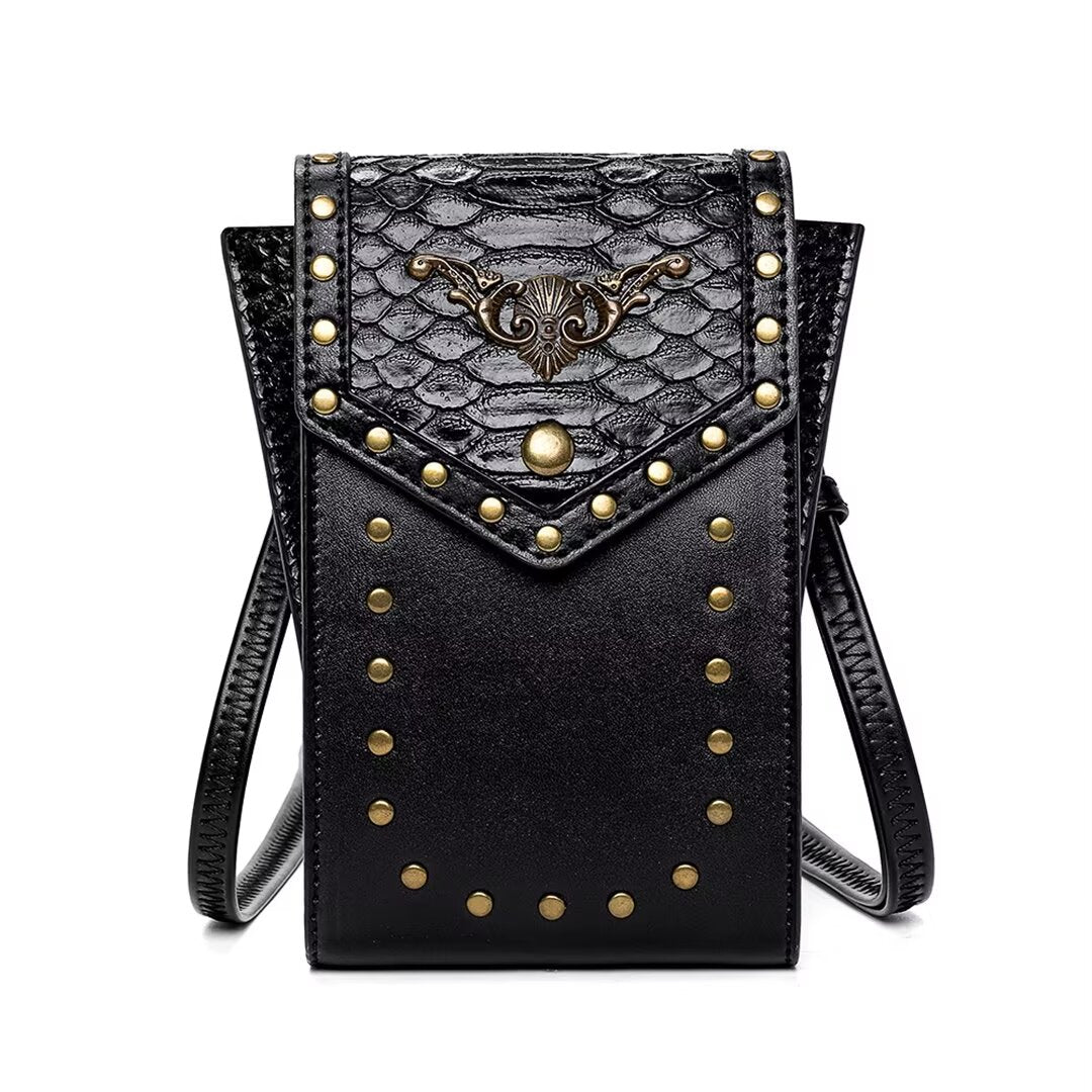 Chic Sophisticated Square Leather Bag