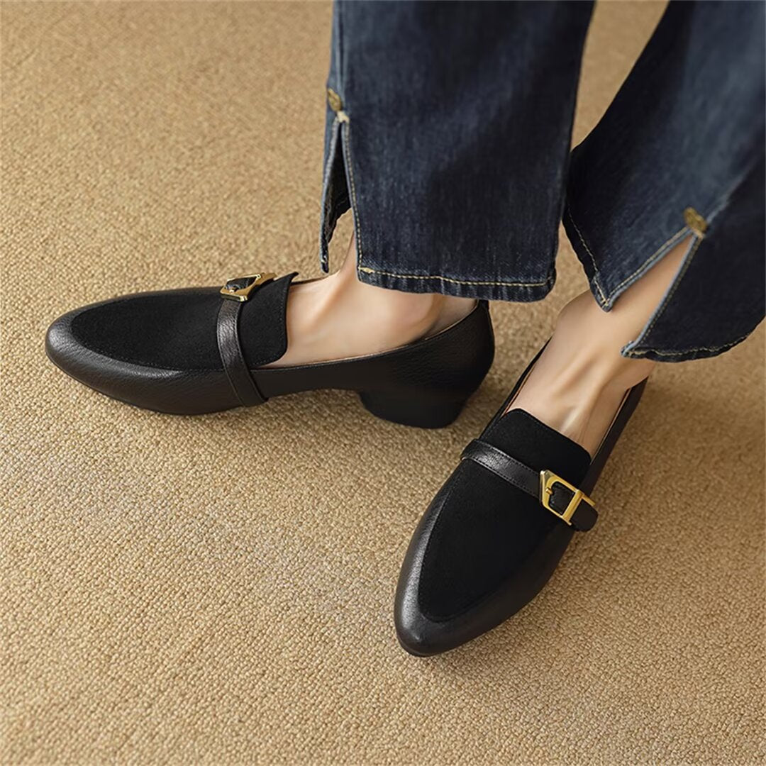 Veltique Velvet Slip Flats