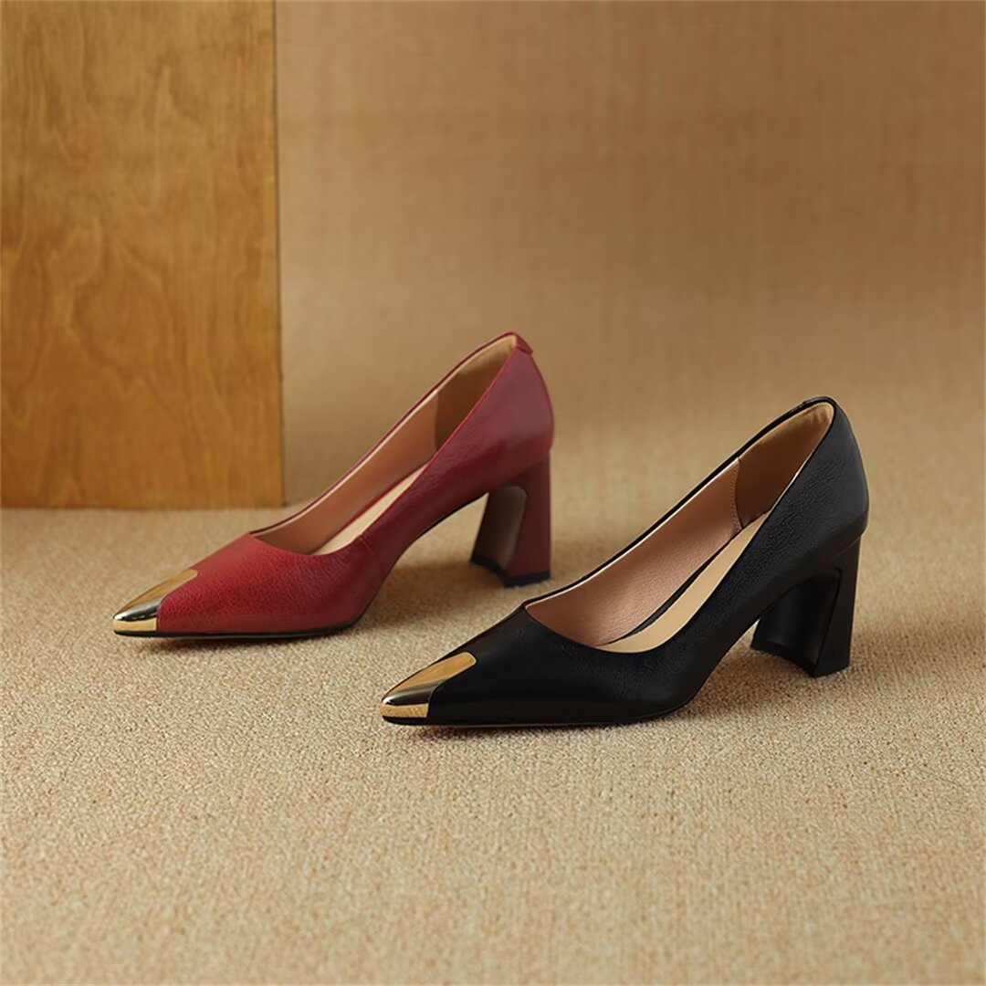 ElegancePoint High Square-Heel Women's Pumps