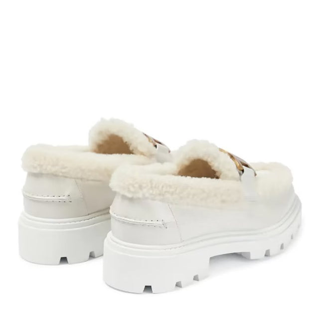 Luxury Fur-lined Cow Leather Slip-on Loafers