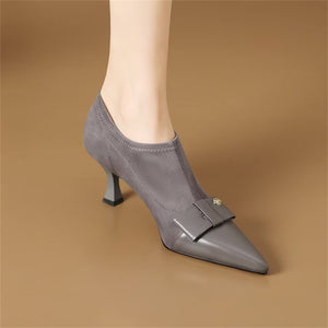 Chic Essence Cow Leather Pumps