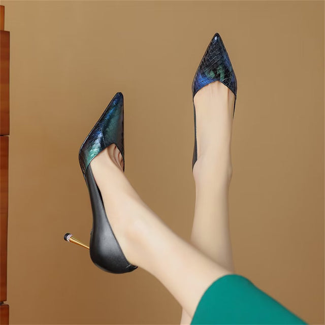 Serpentine Allure High Heels