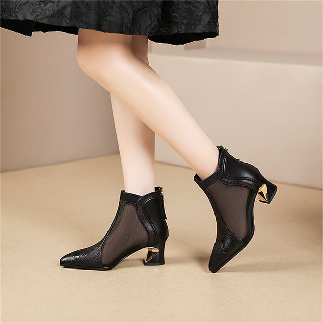 SophisticateSheen Leather Heels