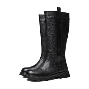 MetroChic Leather Ankle Men's Boots