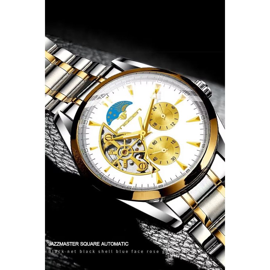 Elegant Star Quartz Crystal Glass Mechanical Watch