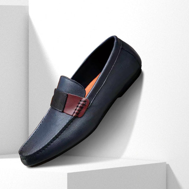 ChicCow Leather Round Toe Casual Loafers