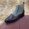 Regal Alligator Texture Wingtip Ankle Boots