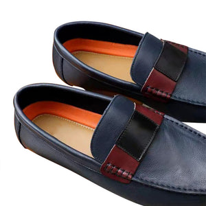 ChicCow Leather Round Toe Casual Loafers