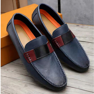 ChicCow Leather Round Toe Casual Loafers