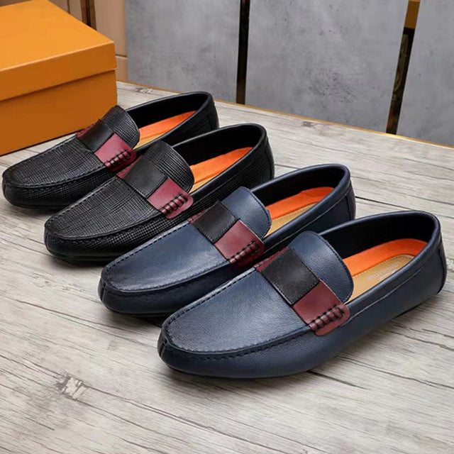 ChicCow Leather Round Toe Casual Loafers