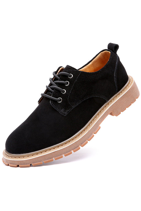 Lux Suede Round Toe Chic Casual Shoes