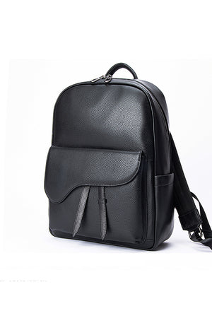 LeatherLux Cowhide Travel Computer Backpack