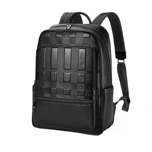 Luxury Cow Leather Laptop Travel Business Backpack