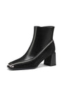 ElegantLuxe Chic Zipper High Heel Boots