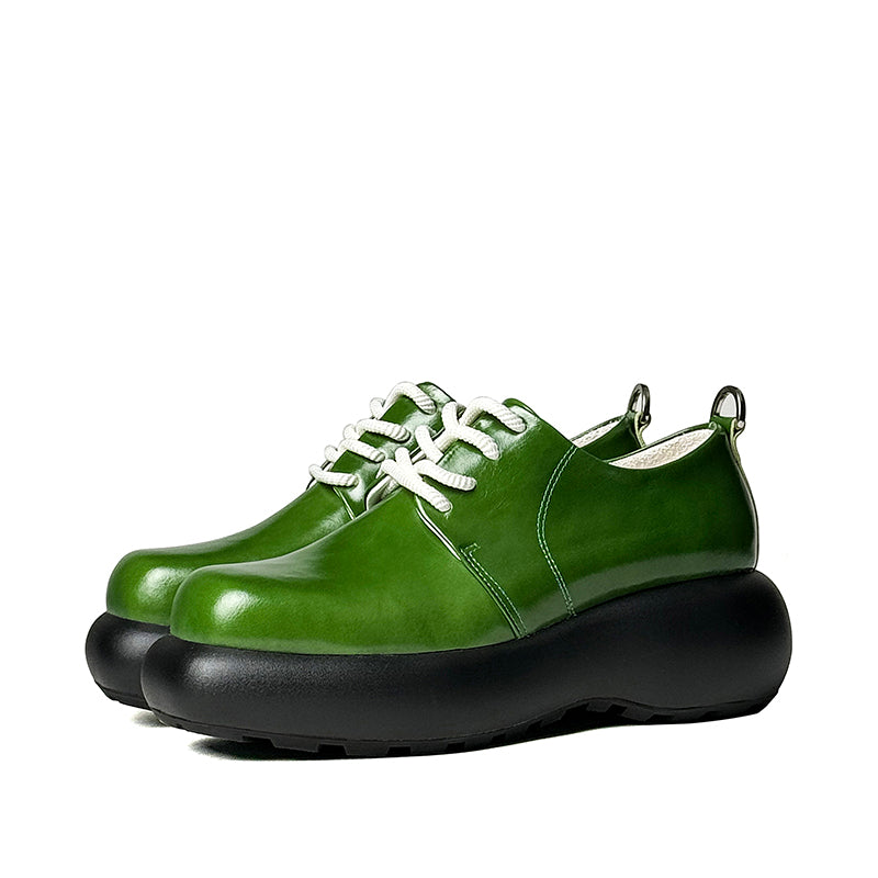 ChicLux Round Toe Lace-Up Dress Shoes