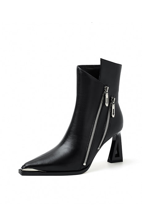 Luxury Leather Pointed Toe Tall Boots