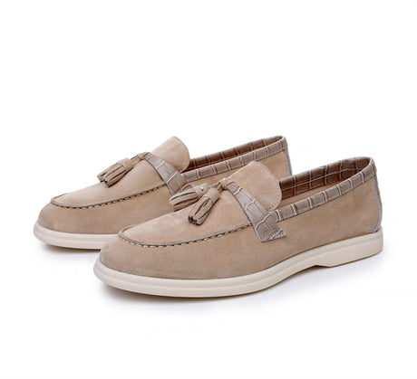 Luxury Rome Leather Slip-On Banquet Loafers