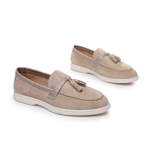 Luxury Rome Leather Slip-On Banquet Loafers
