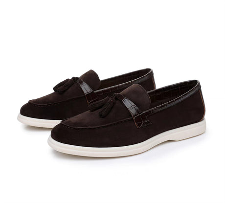 Luxury Rome Leather Slip-On Banquet Loafers