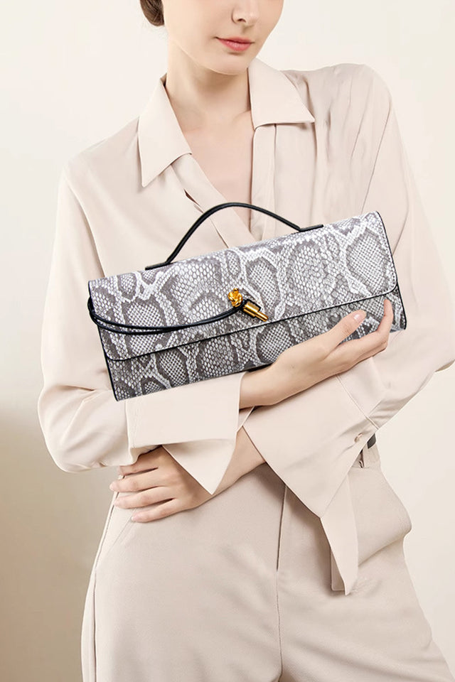 Serpatura Snake Pattern Purse