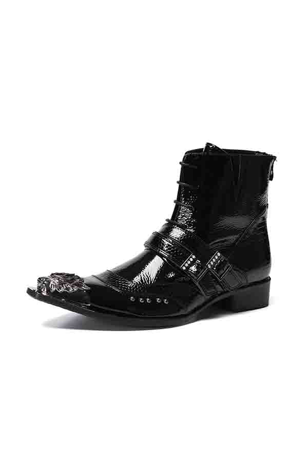 FancyLeather Exotic Ankle Boots