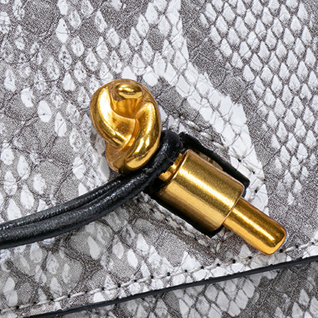 Serpatura Snake Pattern Purse