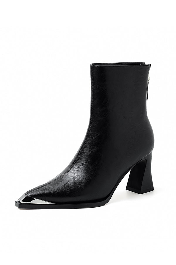 Luxury Leather Pointed Toe Tall Boots