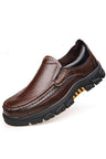 AlliLux Round Toe Slip on Alligator Derby Shoes