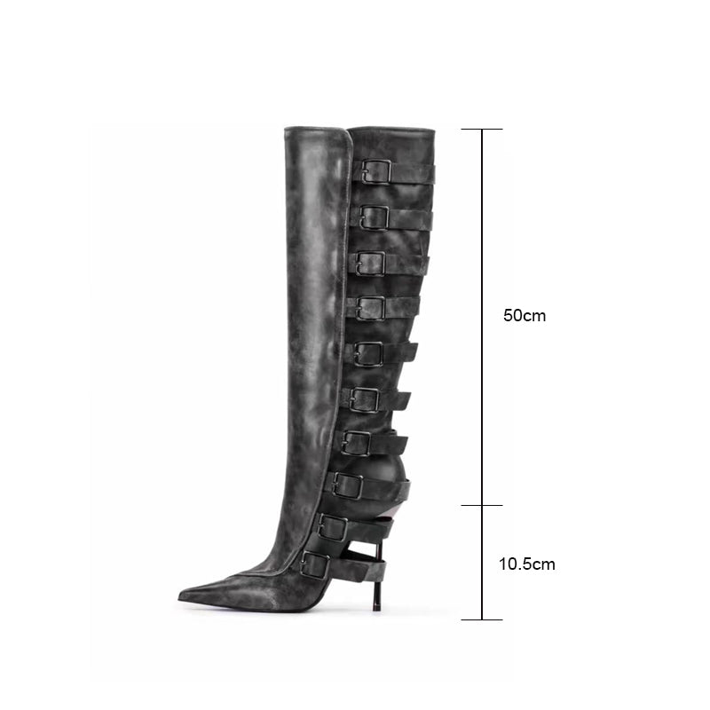 Luxe Chic Winter High Heeled Boots