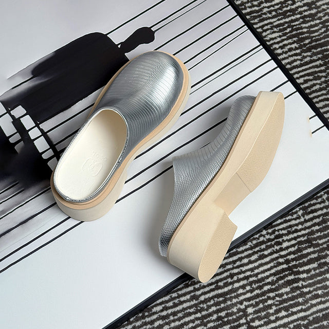Luxalon Wedding Platform Slip Shoes