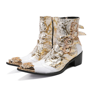 Ostranuxe Bridal Zipper Boots