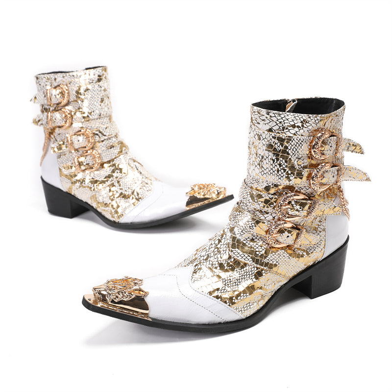 Ostranuxe Bridal Zipper Boots