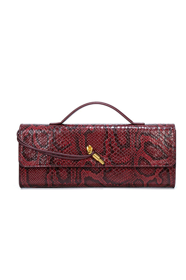 Serpatura Snake Pattern Purse